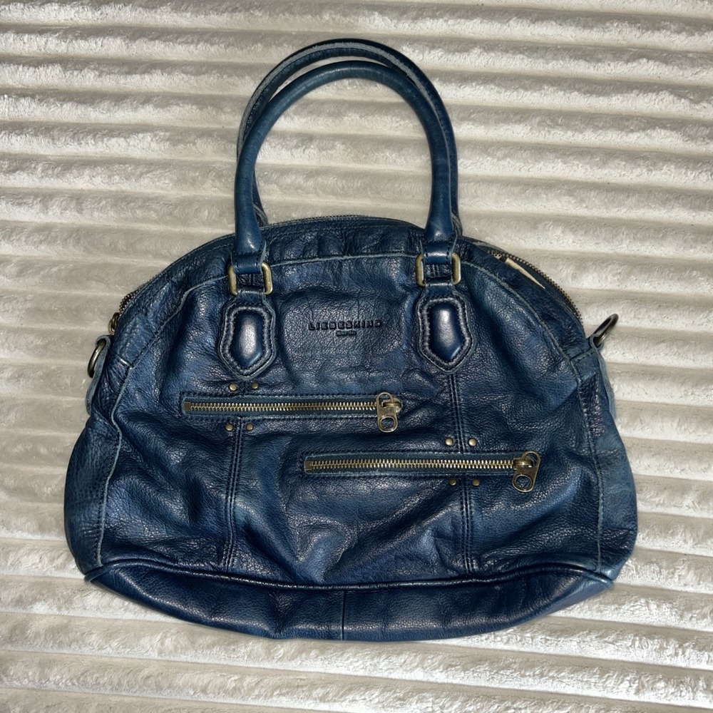 Vintage Liebeskind Berlin Leather Crossbody Shoulder Hand Satchel Bag